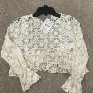 Girls Zara overlay top